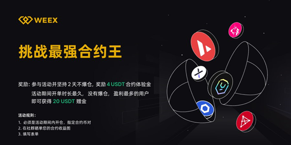 WEEX社群活跃度位居中文Crypto第二，交易所第一